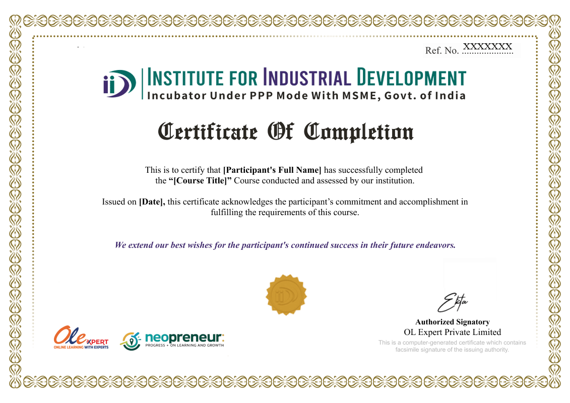 Demo Certificate